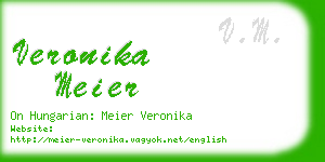 veronika meier business card